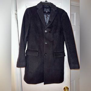 Banana Republic Black Wool Topcoat XS